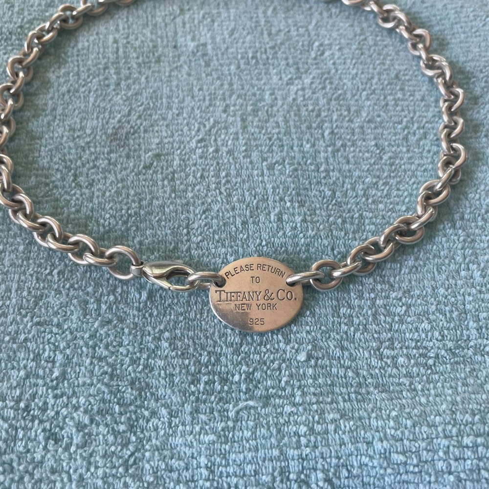 Authentic Tiffany & Co. sterling silver charm necklace